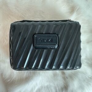Tumi Glossy Black Travel Pouch